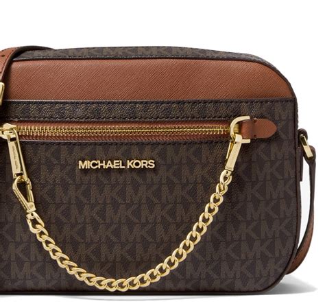 michael michael kors jet set large logo debossed crossbody bag|Michael Kors jetset crossbody bag.